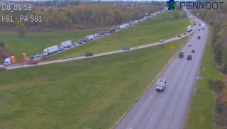 Gas tanker truck involved in crash on I-81 in Cumberland County
