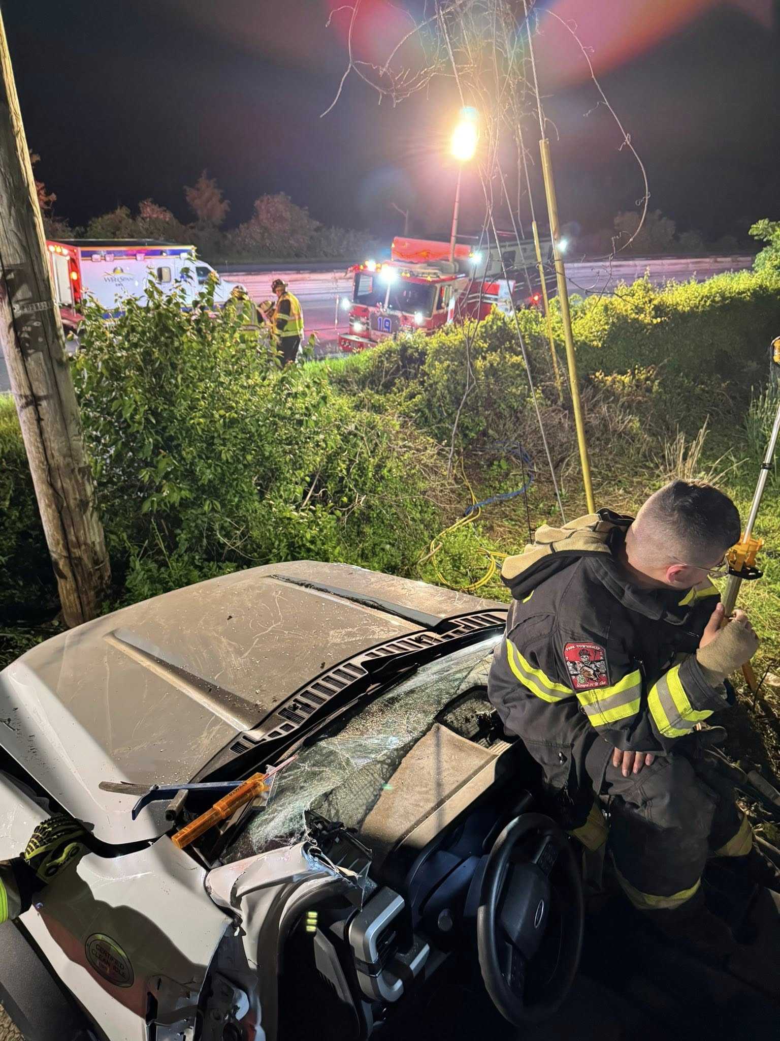 Fire crews rescue trapped driver after crash on I-83 in York County - WGAL