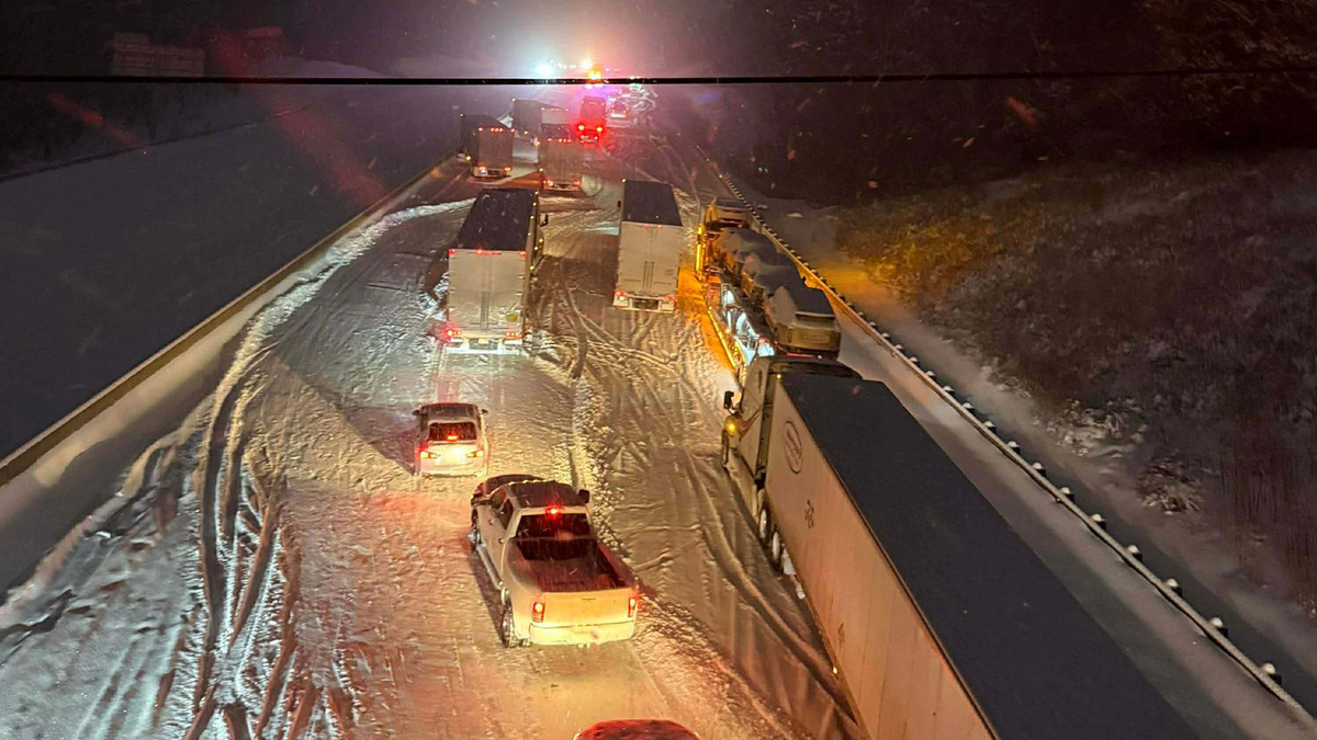 More than 100 vehicles stranded on North Carolina interstate as snow leaves drivers stuck for hours
