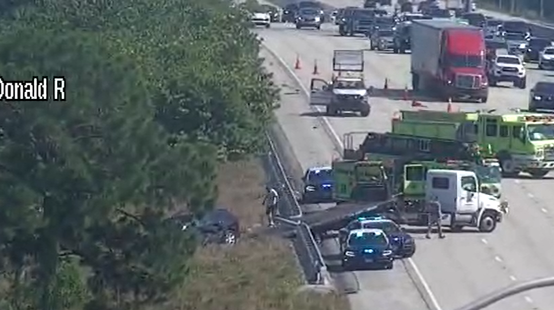 Semi-truck crash on I-95 North on Exit 83 shuts down 3 right lanes – WPBF West Palm Beach