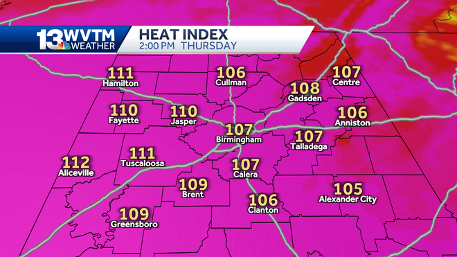 Alabama Weather: Steamy day before a stormy start to the week