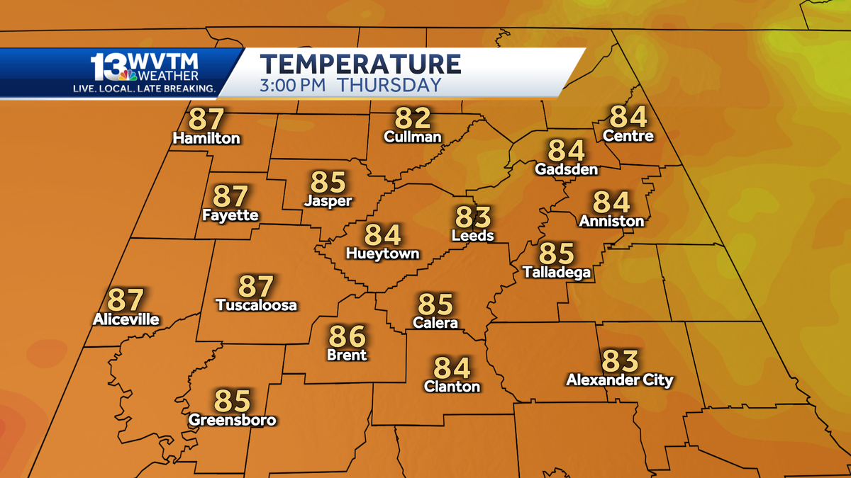 Alabama sees more warm, dry weather through the weekend