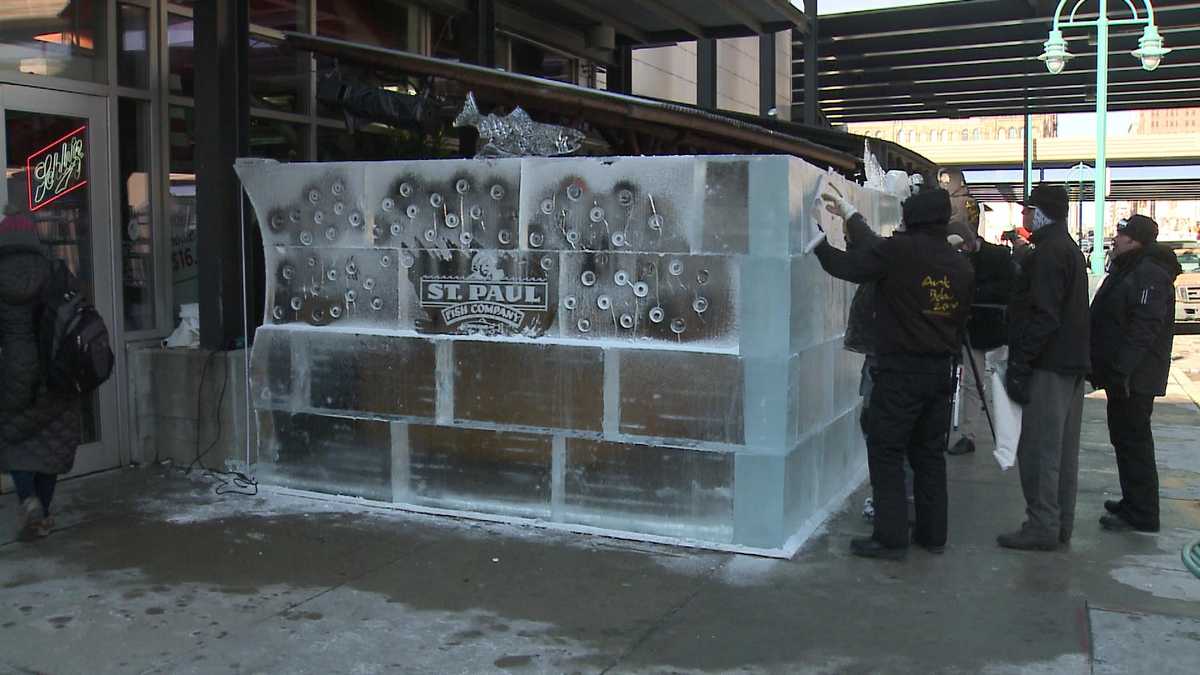 Photos Finally, it's cold enough for the ice bars!