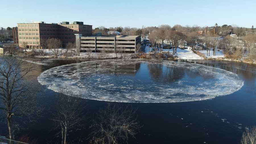 Maine's spinning ice disk reforms for first time since 2020