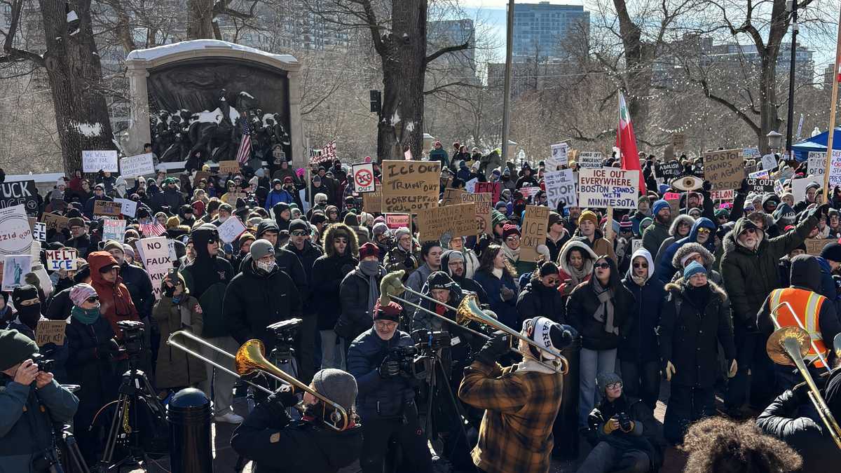 Boston rally draws crowds protesting ICE