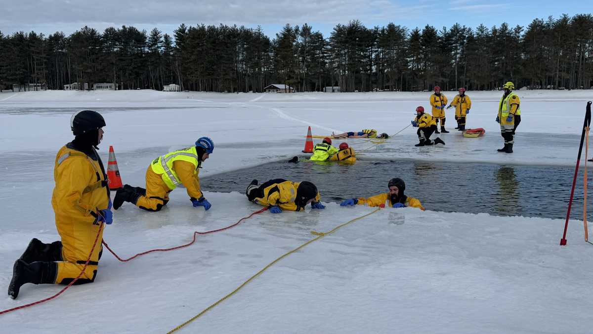 Ice Types Ice Rescue First responders come to Maine for intensive ice rescue training