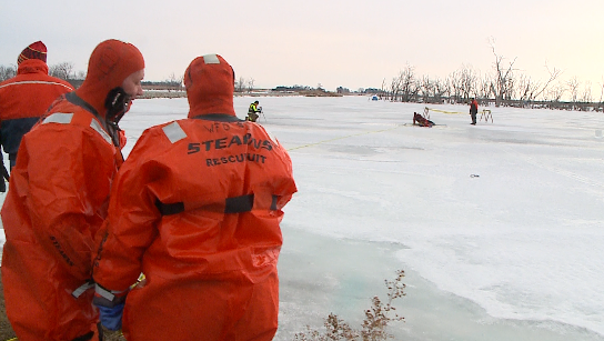 First Responders take to the ice