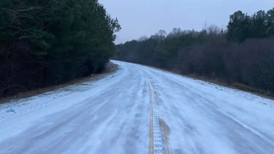 New Orleans road closures due to winter weather