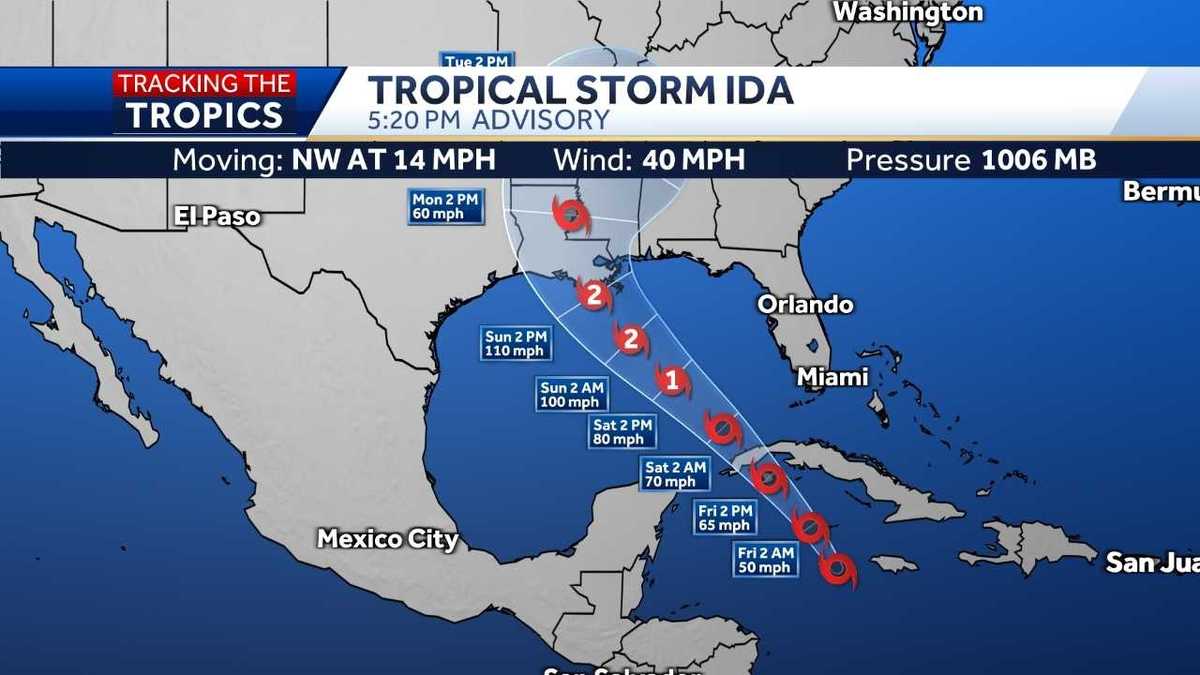 Tracking the tropics: Tropical Storm Ida