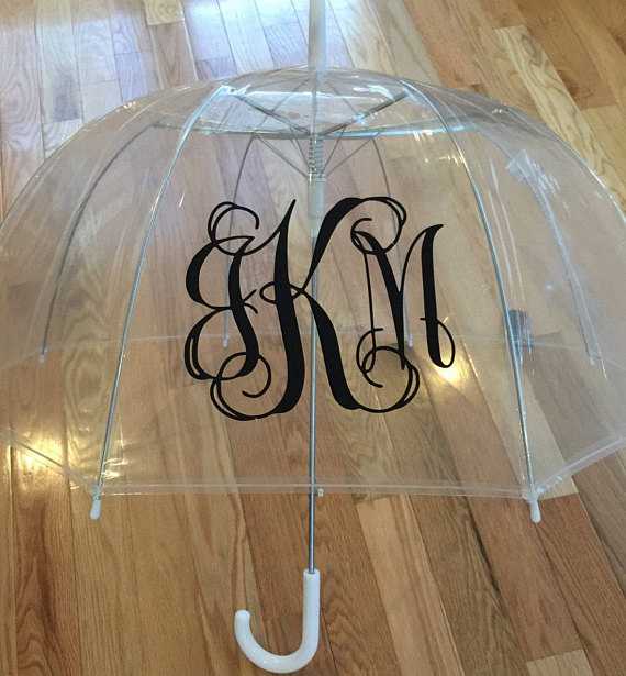 monogrammed umbrella