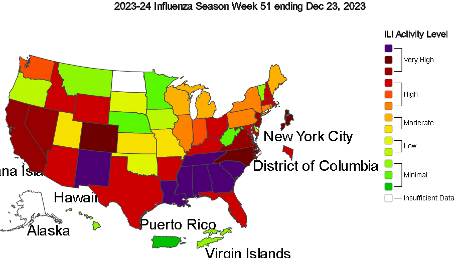 Flu cases are very high