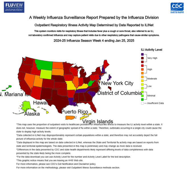 flu map