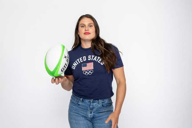 NEW&#x20;YORK,&#x20;NEW&#x20;YORK&#x20;-&#x20;APRIL&#x20;15&#x3A;&#x20;Rugby&#x20;athlete&#x20;Ilona&#x20;Maher&#x20;poses&#x20;for&#x20;a&#x20;portrait&#x20;during&#x20;the&#x20;2024&#x20;Team&#x20;USA&#x20;Media&#x20;Summit&#x20;at&#x20;Marriott&#x20;Marquis&#x20;Hotel&#x20;on&#x20;April&#x20;15,&#x20;2024&#x20;in&#x20;New&#x20;York&#x20;City.&#x20;&#x28;Photo&#x20;by&#x20;Mike&#x20;Coppola&#x2F;Getty&#x20;Images&#x29;