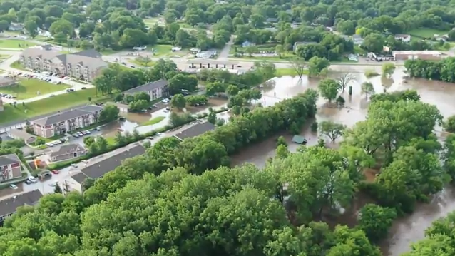 PHOTOS: Four Mile Creek flooding down the east side