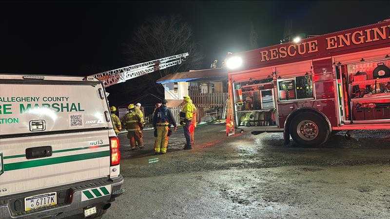 Crews respond after flames break out inside Mexican restaurant in Allegheny County