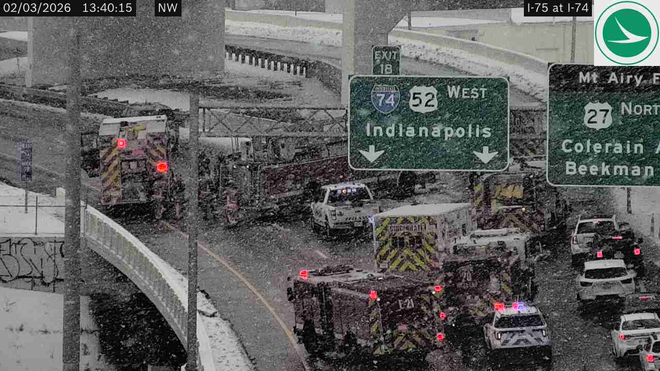 Lanes reopen after crash blocks ramp from ﻿﻿I-75 northbound to I