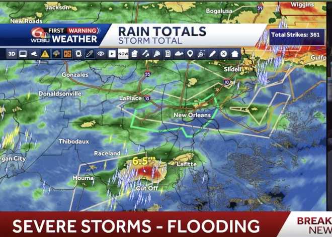 Flood advisory issued for New Orleans until 8:15 p.m.