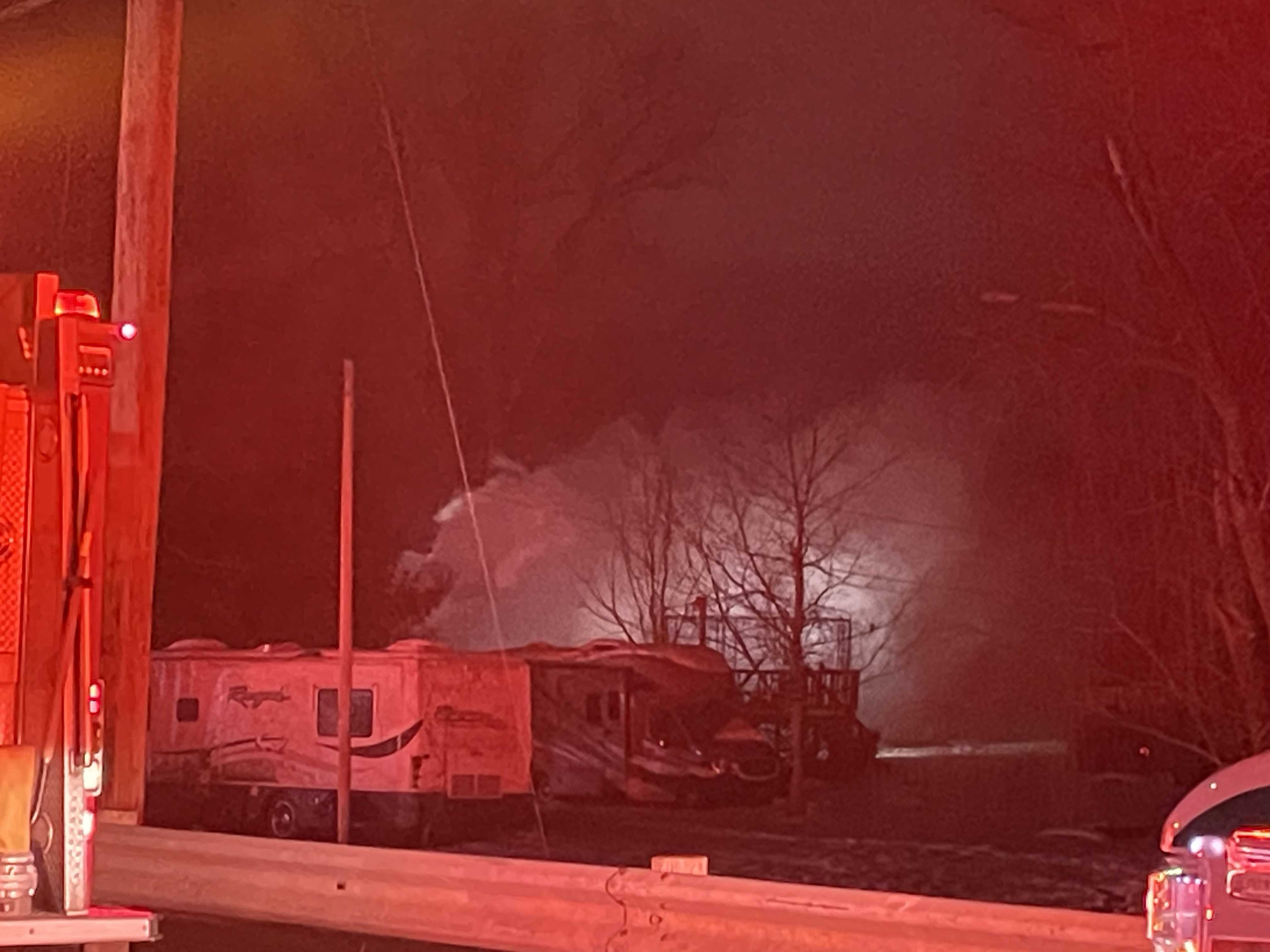 Crews respond to house fire in Miami Township late Thursday night - WLWT