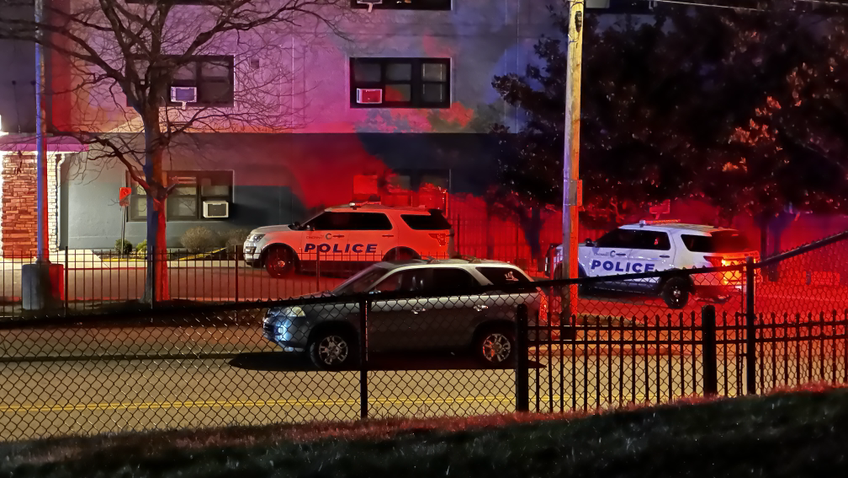 Man taken to hospital after found shot in apartment stairwell