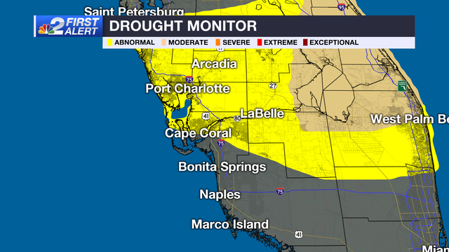 Drought conditions increase and extend in SWFL - Vimarsana News