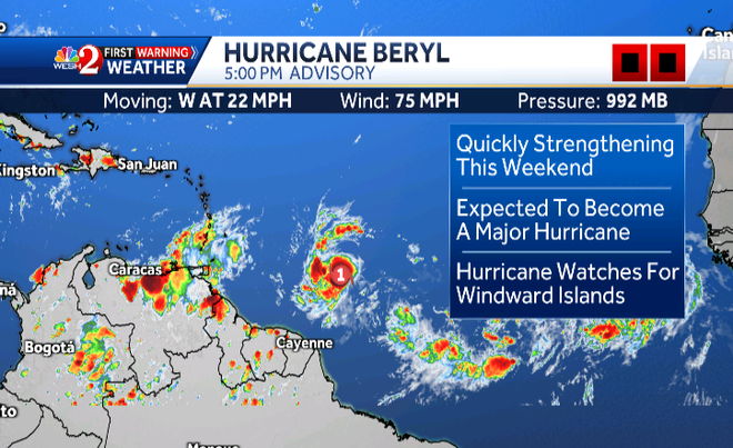 Hurricane Beryl: New track shows where storm will go