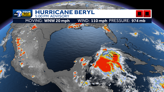 Beryl 5PM Advisory 7-4-24.