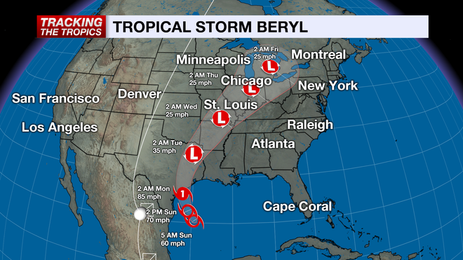 Tropical Storm Beryl