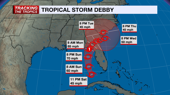 tropical storm debby