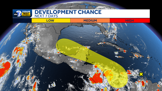 Debby development chance