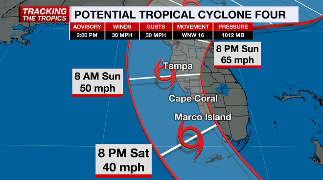 Potential Tropical Cyclone Four