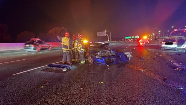 7 taken to hospital after crash on I-80 in Fairfield, officials say