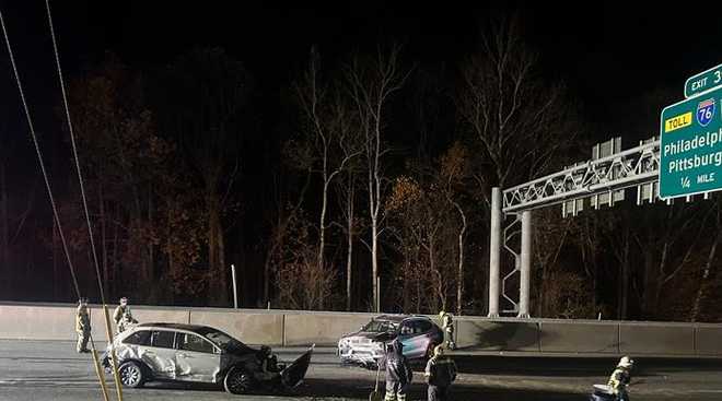 Scene of I-83 crash﻿
