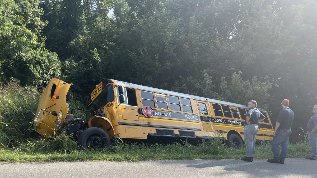 No students injured after school bus involved in Boone County crash