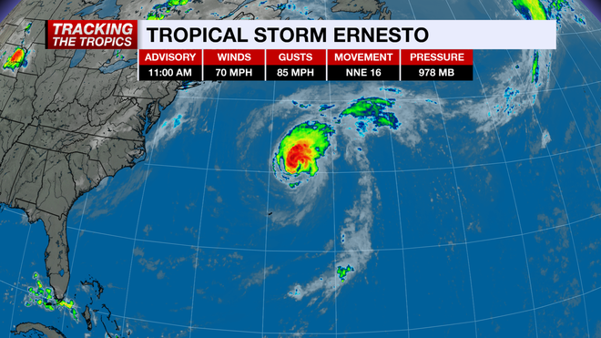 ﻿tropical storm ernesto