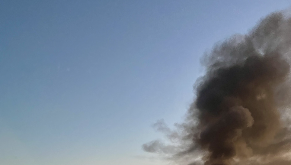 Burning big rig near Tracy impacting traffic on Interstate 580