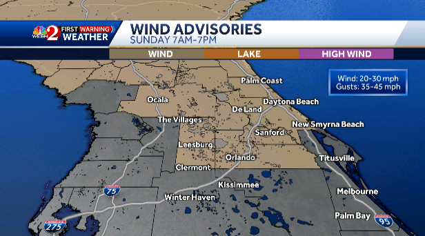 Cold front could bring severe weather to Central Florida Sunday