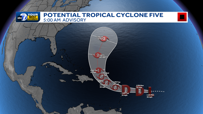 potential tropical cyclone five