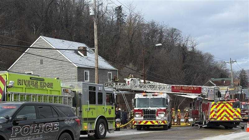 Fire breaks out inside home in Whitaker Borough, Allegheny County
