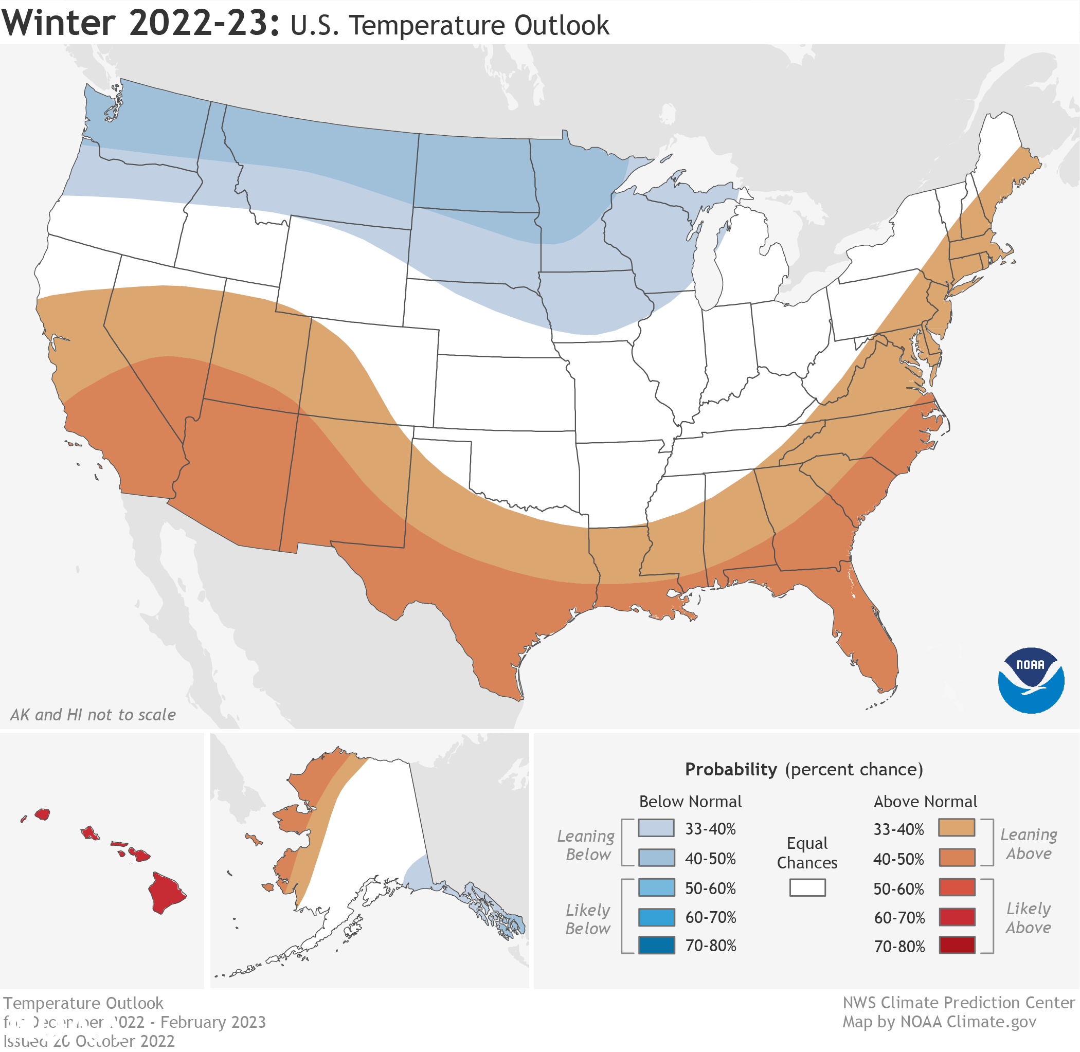 2022 Winter Outlook: Warmer, Drier South With Ongoing La Nina