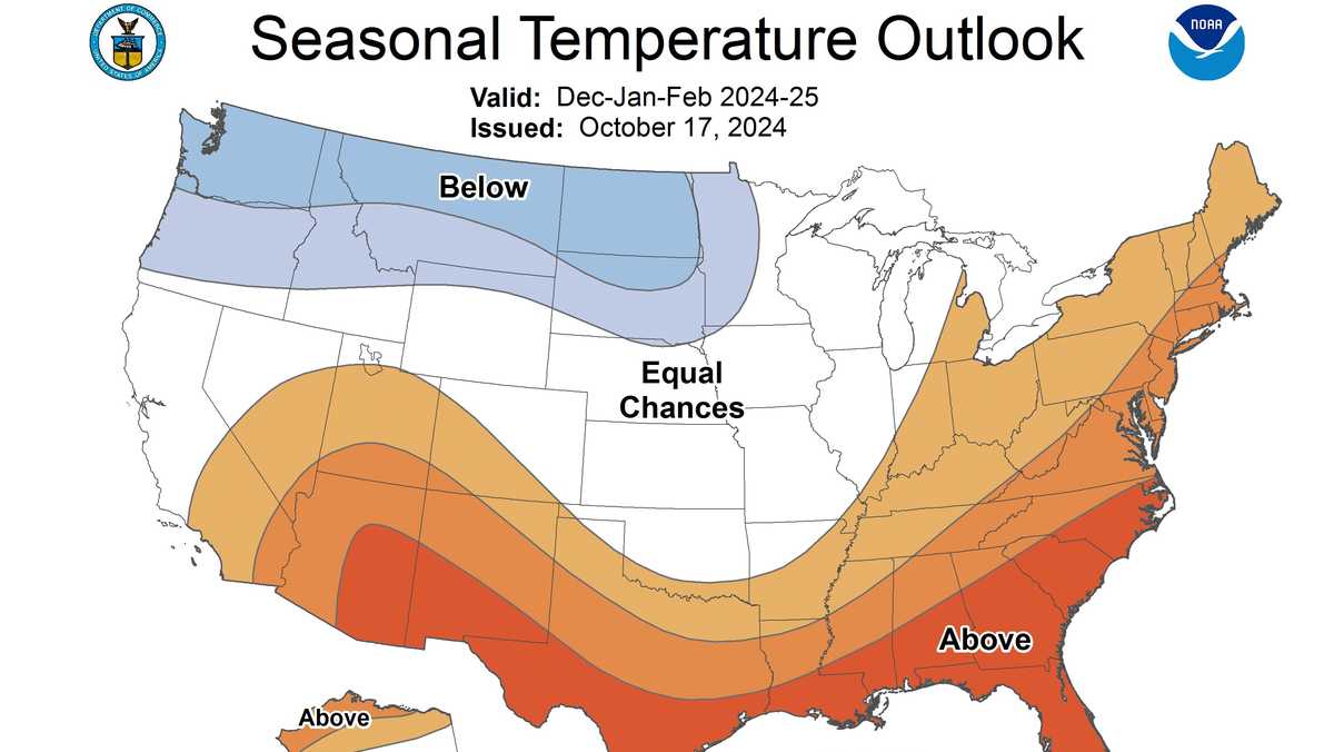 Louisiana What NOAA's winter weather outlook means for us