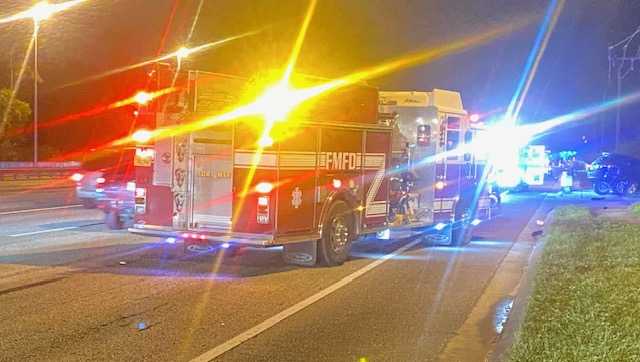 1 taken to hospital after three-vehicle crash in Fort Myers