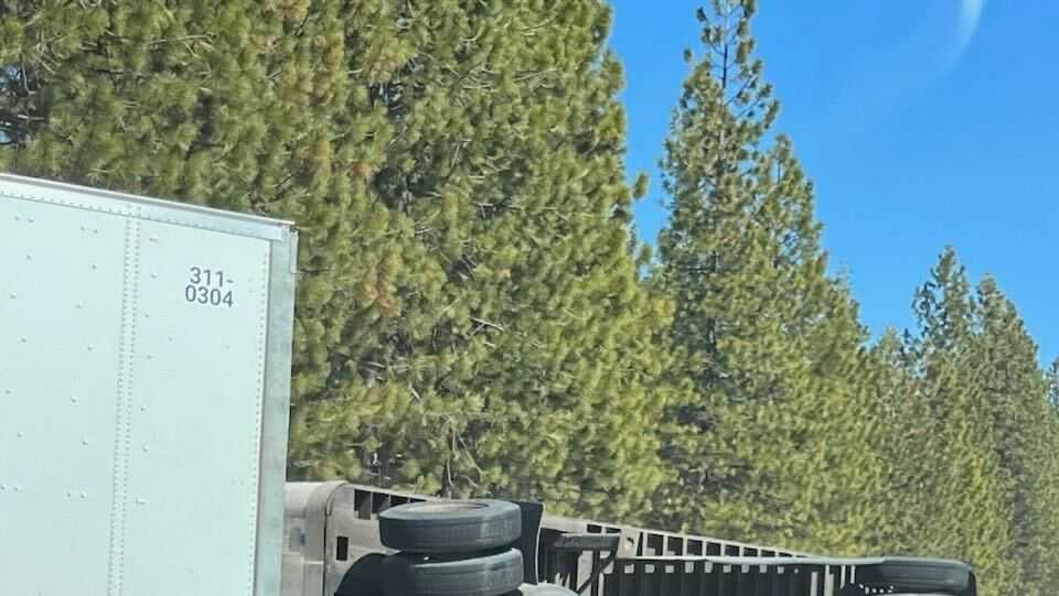 I-80 in Placer County remains closed due to overturned big rig