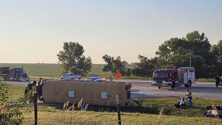 Nebraska authorities: 9 students, 2 drivers injured after school bus crash