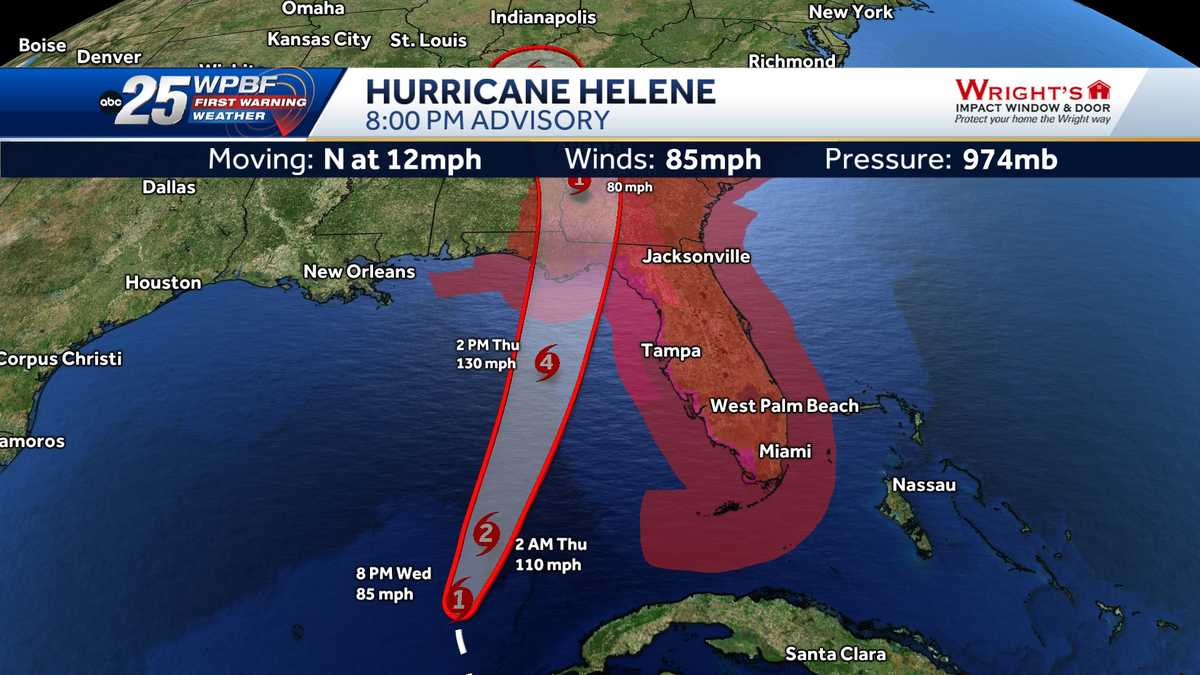 Tracking Hurricane Helene