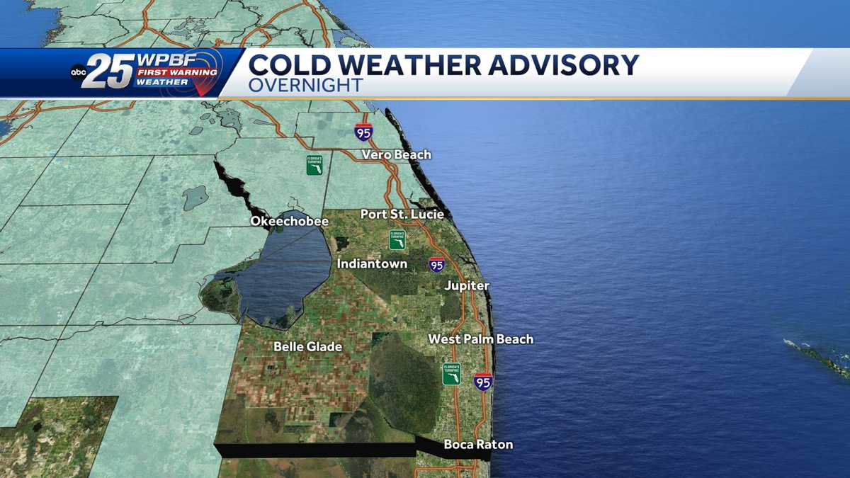 Cold Weather Advisory issued for Okeechobee, Indian River, St. Lucie ...