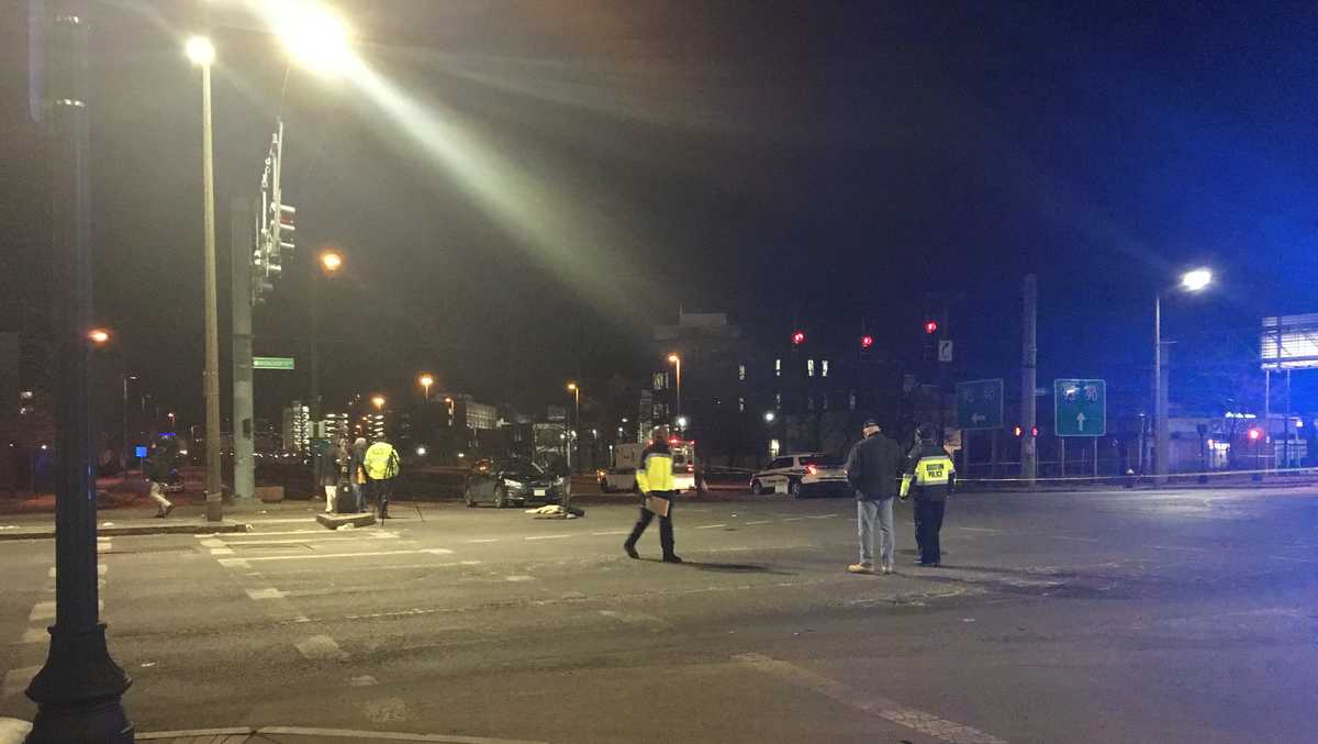 Pedestrian hit by car near I-93 in Boston