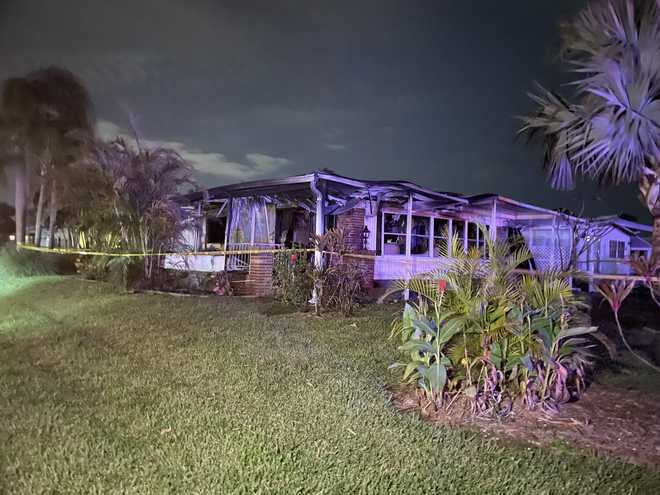 imperial harbor blvd mobile home fire scene