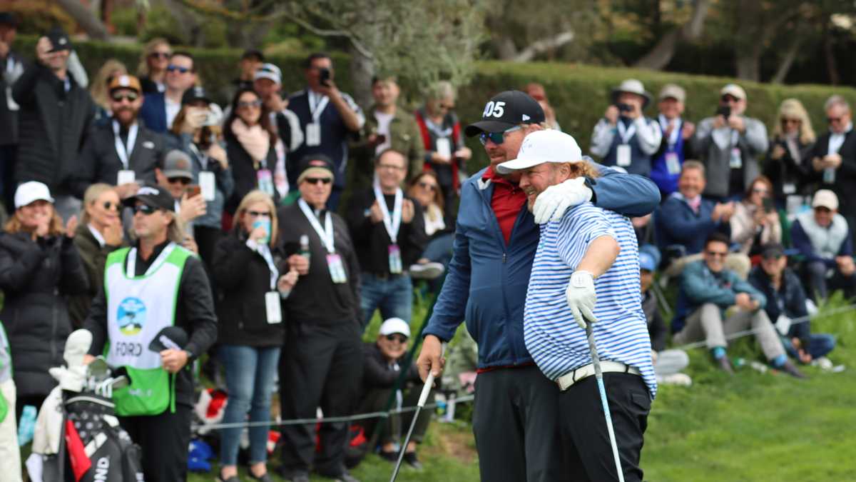 Celebrities swing into round 3 of AT&T Pebble Beach ProAm