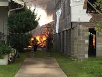New Orleans firefighters battle blaze in Broadmoor neighborhood.