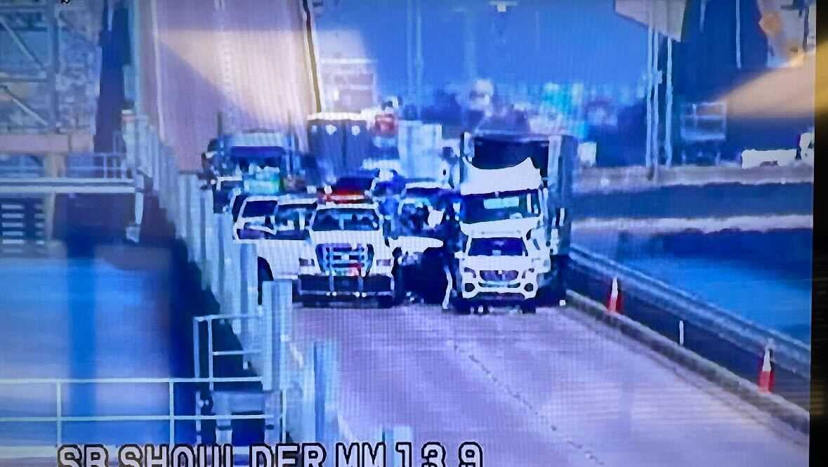 Southbound Causeway bridge closed due to accident